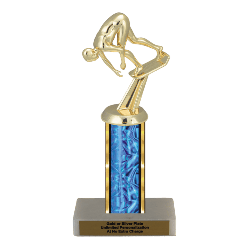 Custom Starting Block Swim Trophy - Type C Series 35212 - Anderson Trophy Co.