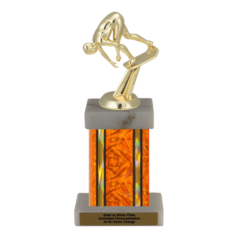 Custom Starting Block Swim Trophy - Type F Series 35212 - Anderson Trophy Co.