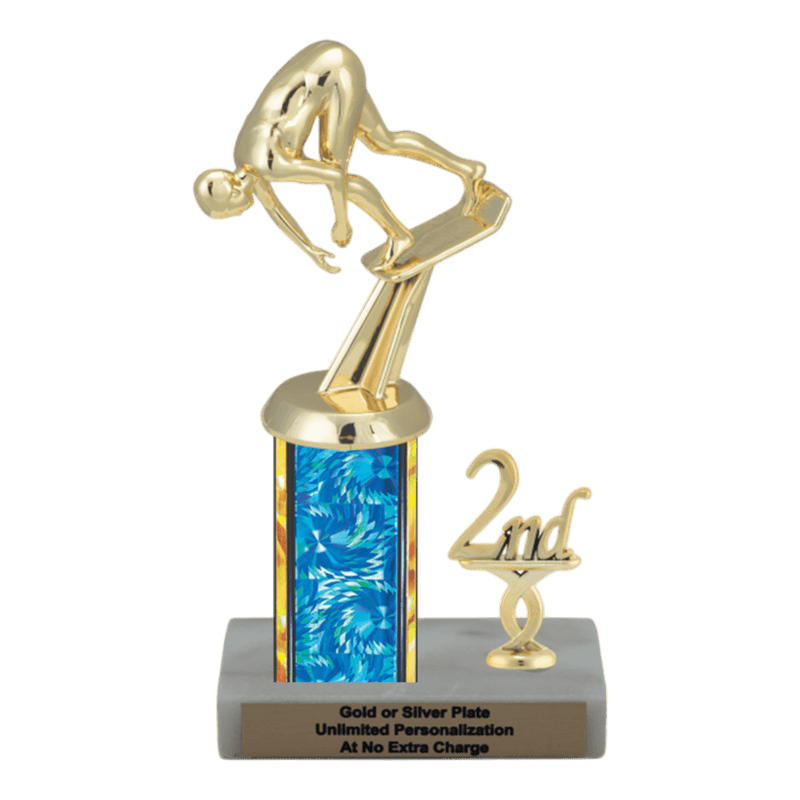 Custom Starting Block Swim Trophy - Type L Series 35212 - Anderson Trophy Co.