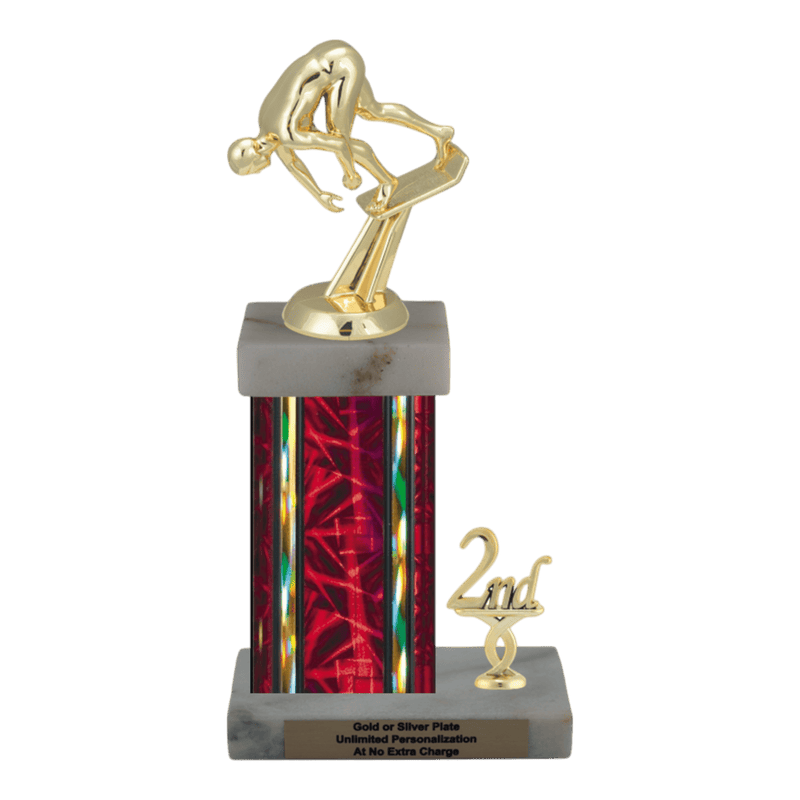 Custom Starting Block Swim Trophy - Type N Series 35212 - Anderson Trophy Co.