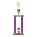 Custom Tennis 2 Post Trophy - Series 3614/2C17B - Anderson Trophy Co.
