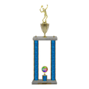 Custom Tennis 2 Post Trophy - Series 3614/2C17B - Anderson Trophy Co.