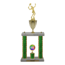 Custom Tennis 2 Post Trophy - Series 3614/2C17B - Anderson Trophy Co.