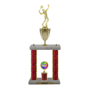 Custom Tennis 2 Post Trophy - Series 3614/2C17B - Anderson Trophy Co.