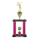 Custom Tennis 2 Post Trophy - Series 3614/2C17B - Anderson Trophy Co.