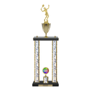 Custom Tennis 2 Post Trophy - Series 3614/2C17B - Anderson Trophy Co.