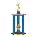 Custom Tennis 3 Post Trophy - Series 3614 - Anderson Trophy Co.