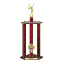 Custom Tennis 3 Post Trophy - Series 3614 - Anderson Trophy Co.