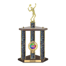 Custom Tennis 3 Post Trophy - Series 3614 - Anderson Trophy Co.