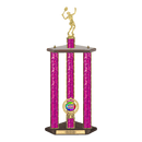 Custom Tennis 3 Post Trophy - Series 3614 - Anderson Trophy Co.