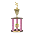 Custom Tennis 3 Post Trophy - Series 3614/2C17C - Anderson Trophy Co.