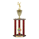 Custom Tennis 3 Post Trophy - Series 3614/2C17C - Anderson Trophy Co.