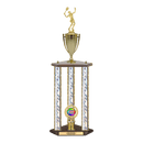 Custom Tennis 3 Post Trophy - Series 3614/2C17C - Anderson Trophy Co.