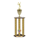 Custom Tennis 3 Post Trophy - Series 3614/2C17C - Anderson Trophy Co.