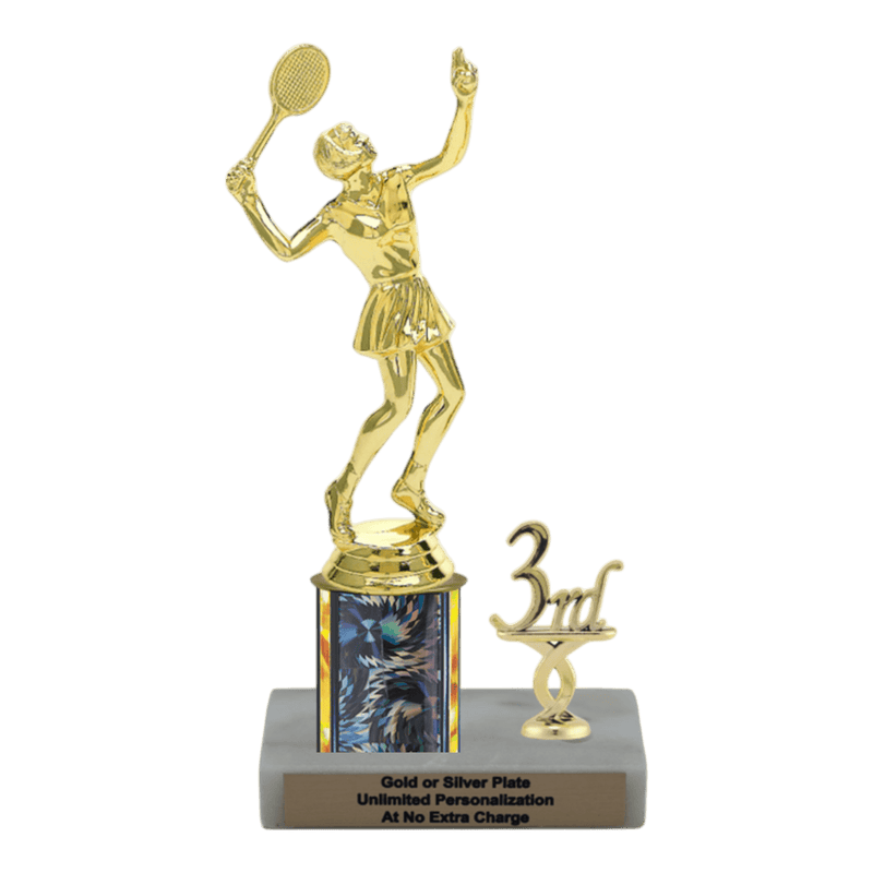 Custom Tennis Trophy - Type L Series 3614 - Anderson Trophy Co.