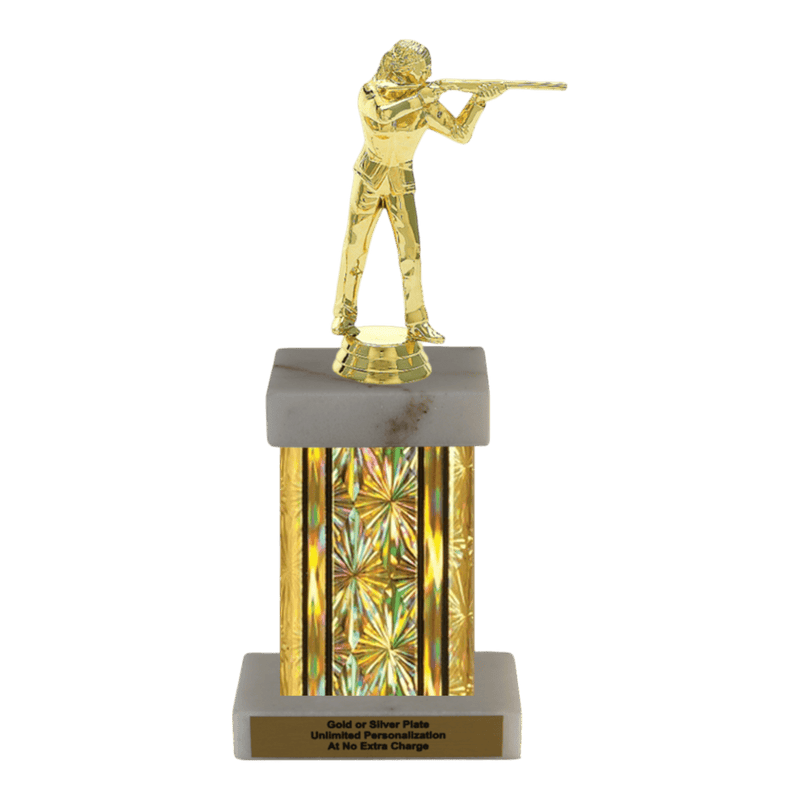 Custom Trapshooting Trophy - Type F Series 3543 - Anderson Trophy Co.