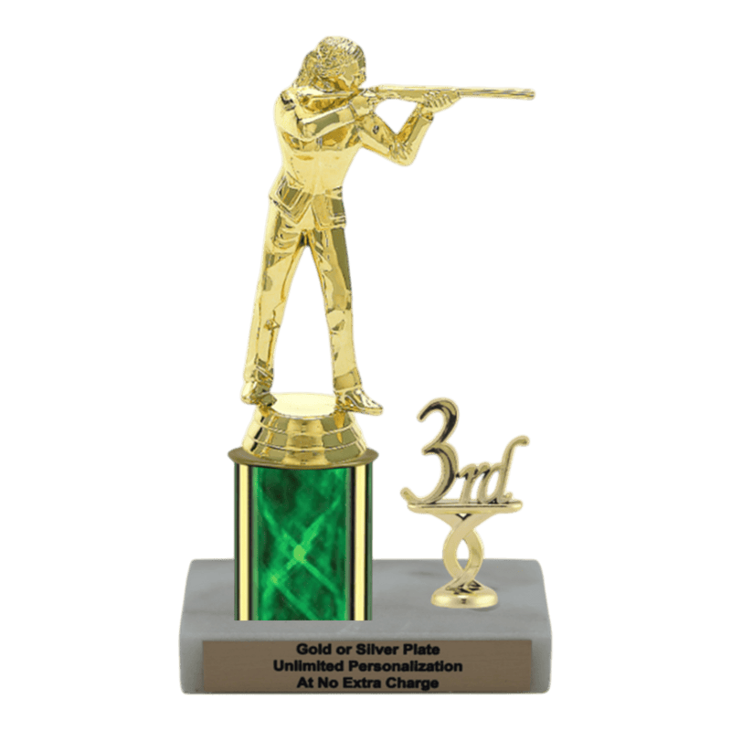 Custom Trapshooting Trophy - Type L Series 3543 - Anderson Trophy Co.