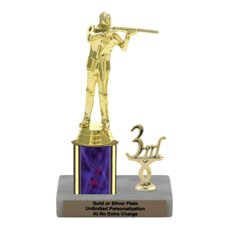 Custom Trapshooting Trophy - Type L Series 3543 - Anderson Trophy Co.