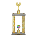 Custom Victory 2 Post Trophy - Series 3404 - Anderson Trophy Co.