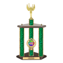 Custom Victory 3 Post Trophy - Series 3404 - Anderson Trophy Co.