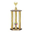 Custom Victory 3 Post Trophy - Series 3404 - Anderson Trophy Co.