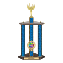 Custom Victory 3 Post Trophy - Series 3404 - Anderson Trophy Co.