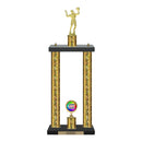 Custom Volleyball 2 Post Trophy - Series 3518 - Anderson Trophy Co.