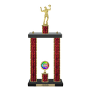 Custom Volleyball 2 Post Trophy - Series 3518 - Anderson Trophy Co.