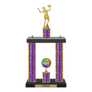 Custom Volleyball 2 Post Trophy - Series 3518 - Anderson Trophy Co.