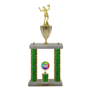Custom Volleyball 2 Post Trophy - Series 3518/2C17B - Anderson Trophy Co.