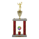 Custom Volleyball 2 Post Trophy - Series 3518/2C17B - Anderson Trophy Co.
