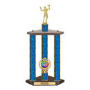 Custom Volleyball 3 Post Trophy - Series 3518 - Anderson Trophy Co.