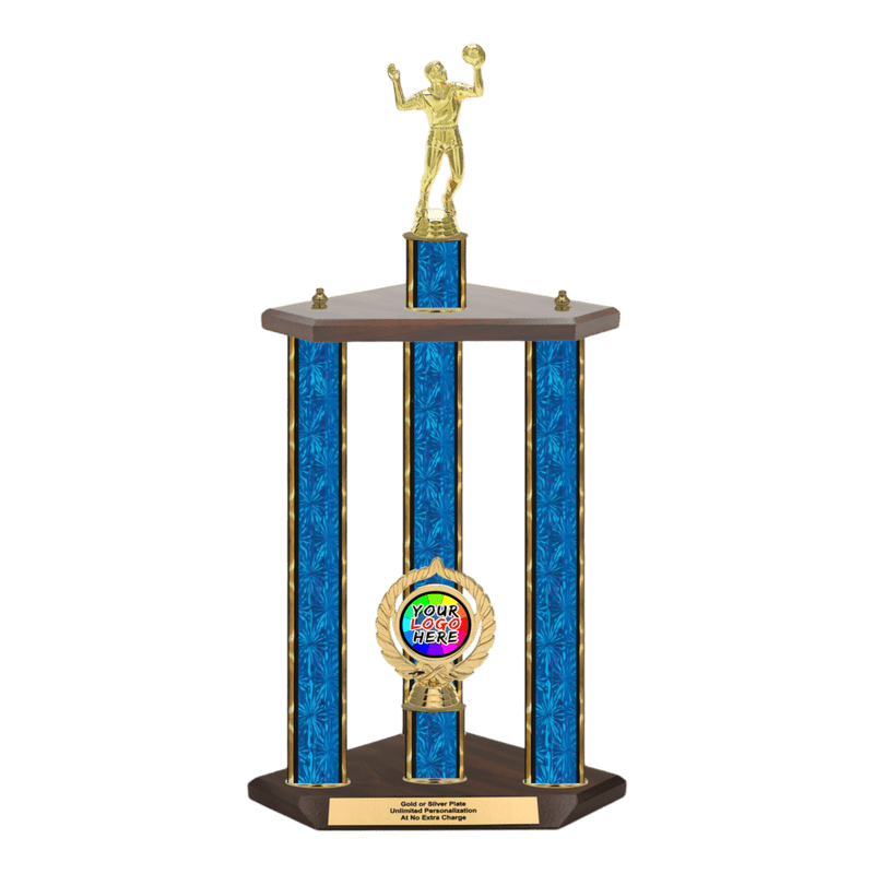 Custom Volleyball 3 Post Trophy - Series 3518 - Anderson Trophy Co.