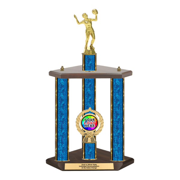 Custom Volleyball 3 Post Trophy - Series 3518 - Anderson Trophy Co.