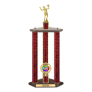 Custom Volleyball 3 Post Trophy - Series 3518 - Anderson Trophy Co.