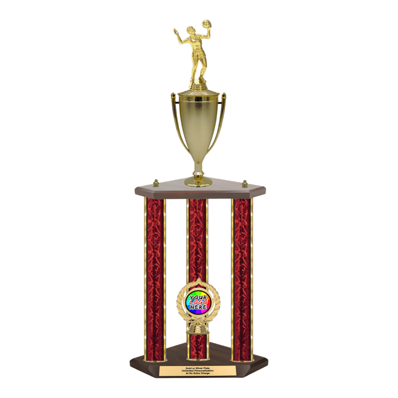 Custom Volleyball 3 Post Trophy - Series 3518/2C17C - Anderson Trophy Co.