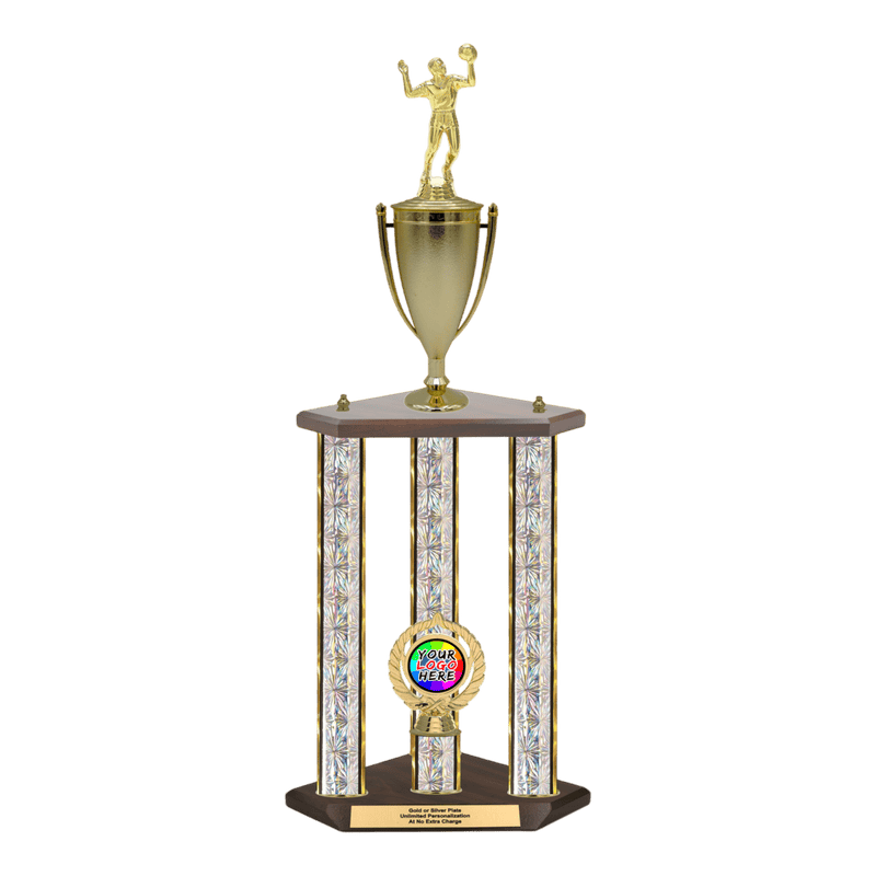 Custom Volleyball 3 Post Trophy - Series 3518/2C17C - Anderson Trophy Co.