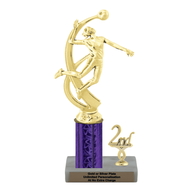 Custom Volleyball Trophy - Type L Series 2MF4525 - Anderson Trophy Co.