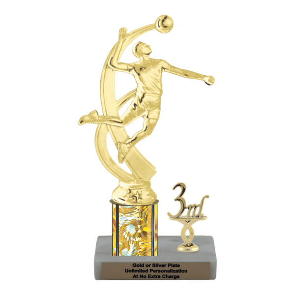 Custom Volleyball Trophy - Type L Series 2MF4525 - Anderson Trophy Co.