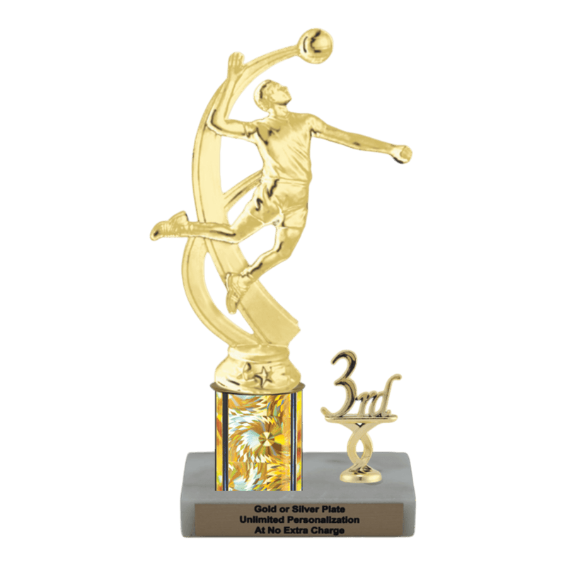 Custom Volleyball Trophy - Type L Series 2MF4525 - Anderson Trophy Co.