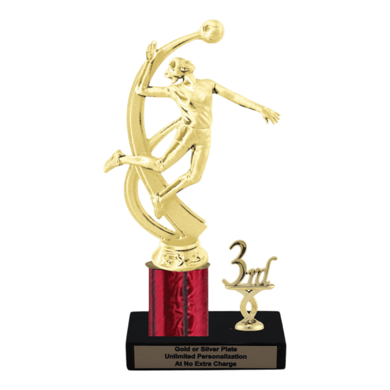 Custom Volleyball Trophy - Type L Series 2MF4525 - Anderson Trophy Co.