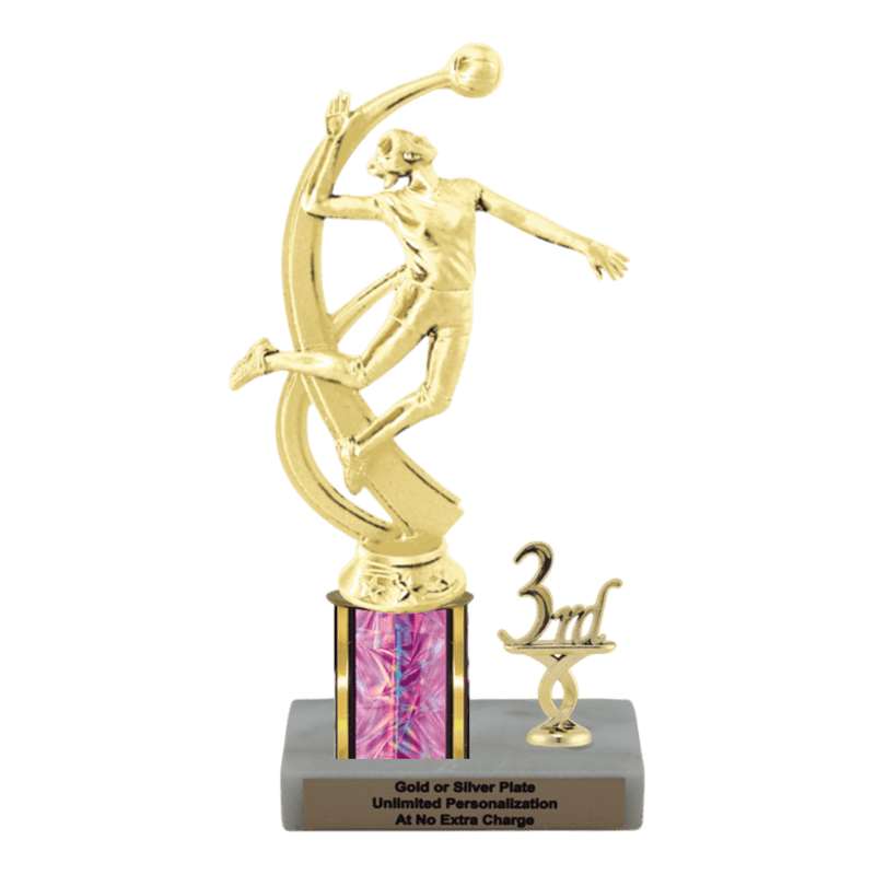 Custom Volleyball Trophy - Type L Series 2MF4525 - Anderson Trophy Co.