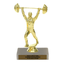 Custom Weightlifting Trophy - Type A Series 3633 - Anderson Trophy Co.