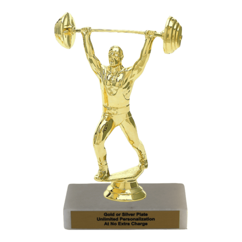 Custom Weightlifting Trophy - Type A Series 3633 - Anderson Trophy Co.