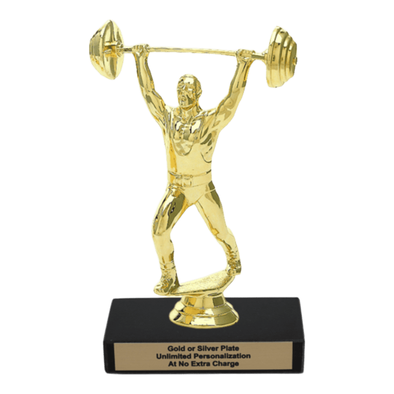 Custom Weightlifting Trophy - Type A Series 3633 - Anderson Trophy Co.