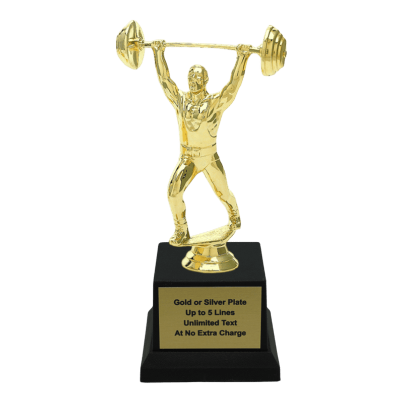 Custom Weightlifting Trophy - Type A1 Series 3633 - Anderson Trophy Co.