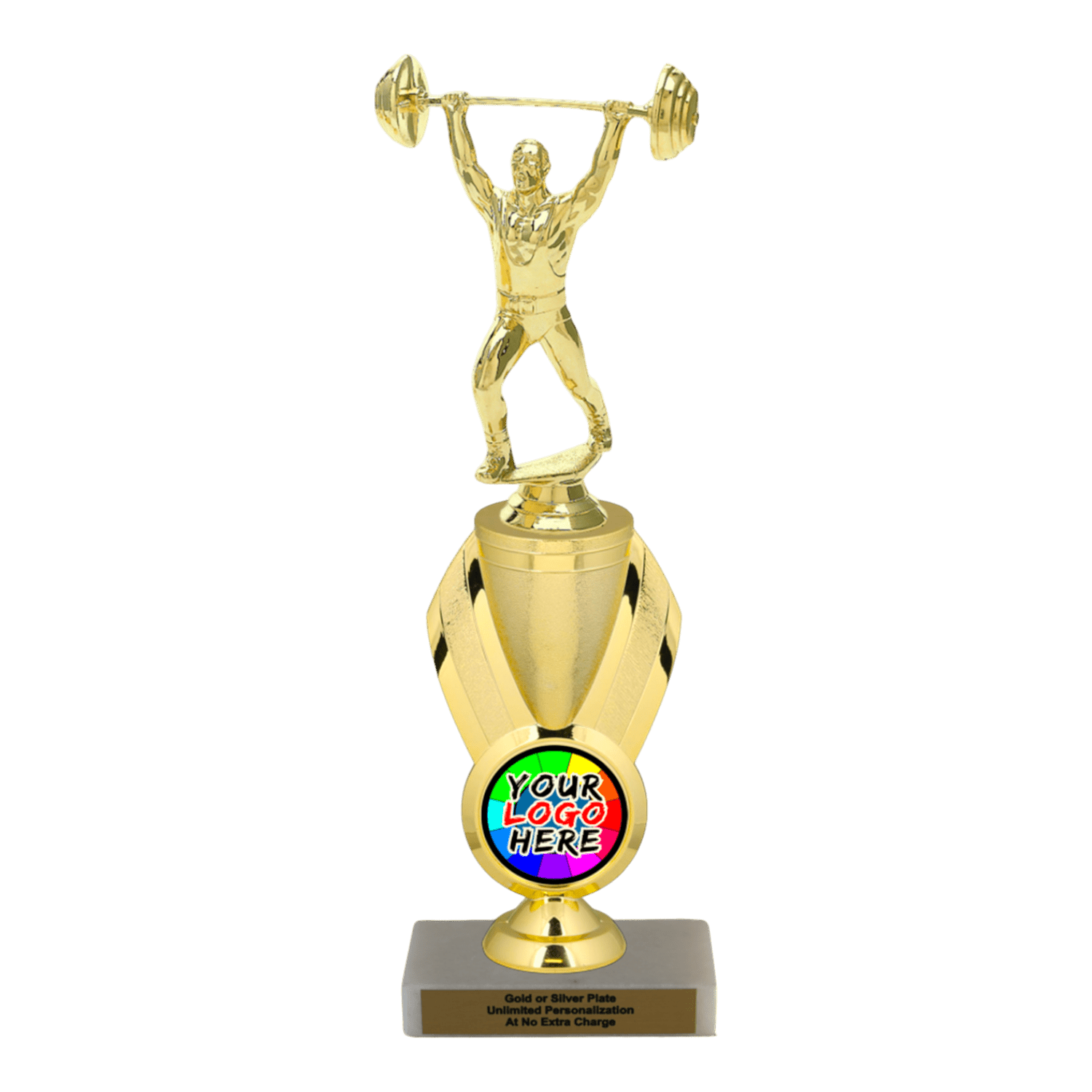 Custom Weightlifting Trophy - Type B Series 3633/342655