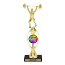 Custom Weightlifting Trophy - Type B Series 3633/36013 - Anderson Trophy Co.