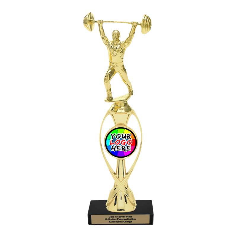 Custom Weightlifting Trophy - Type B Series 3633/36013 - Anderson Trophy Co.