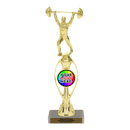Custom Weightlifting Trophy - Type B Series 3633/36013 - Anderson Trophy Co.